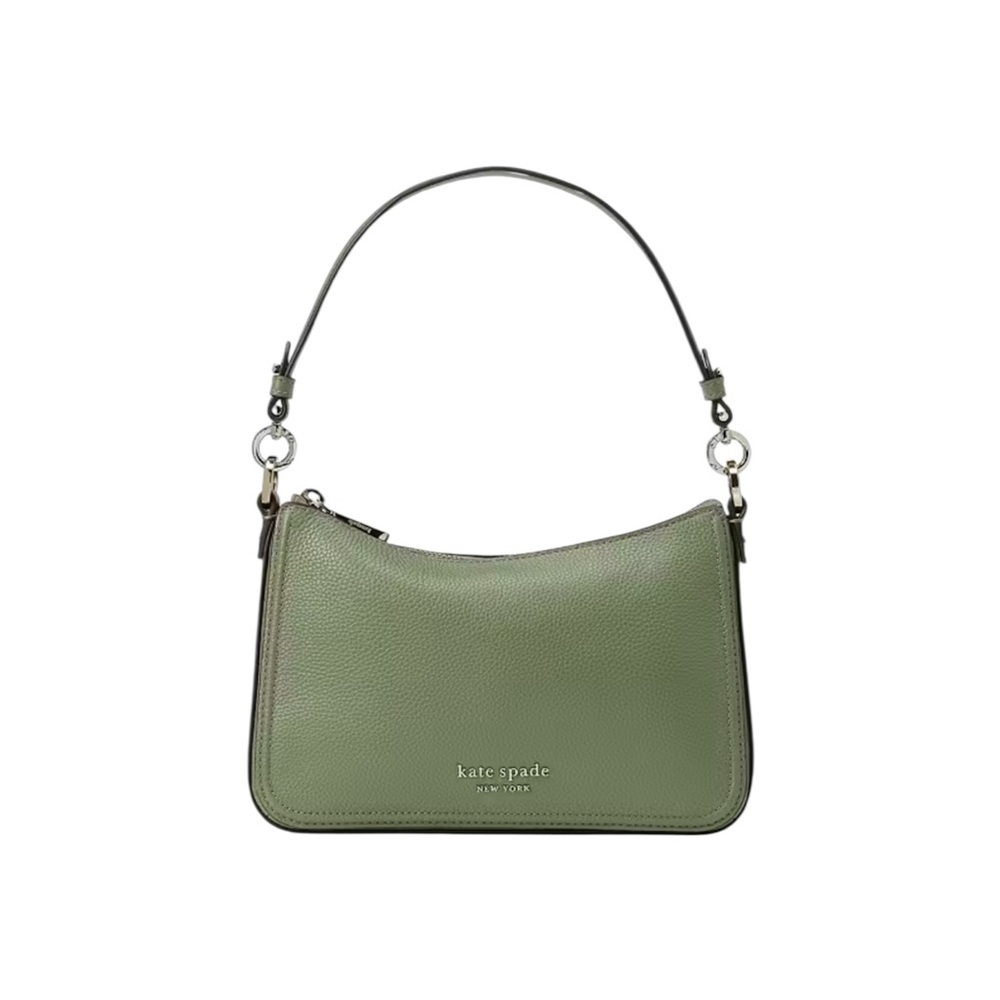 Kate Spade Sage Green Pebbled Leather Medium Shoulder Bag